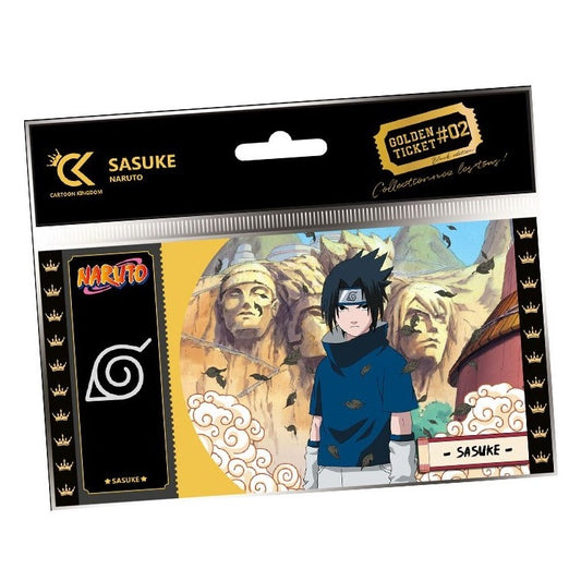 CARTOON KINGDOM - GOLDEN TICKET: NARUTO (BLACK EDITION - SASUKE) #02 COLLEZIONE