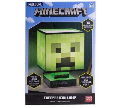 Paladone Minecraft Creeper Light Icons Bdp Lampada Notte 3D Gioco Led Pp9066Mcf