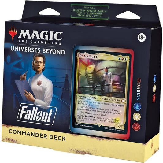 Magic The Gathering: Universe Beyond "Fallout" Commander Deck (Science!) Mtg Eng