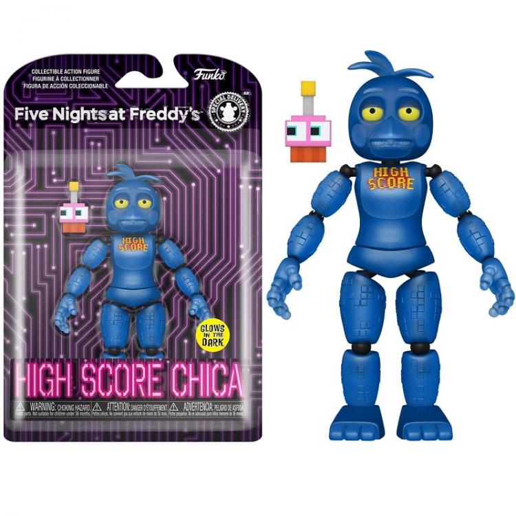 Funko Pop ! Five Nights At Freddy'S - High Score Chica Glows In The Dark Blue