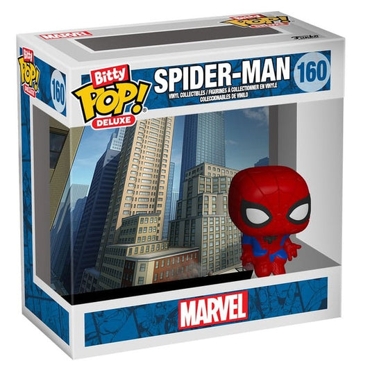 Funko Bitty Pop! Deluxe - Marvel (160) Spiderman (Paesaggio Urbano) Vinyl Figure