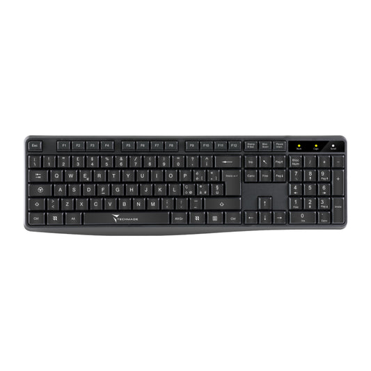 Techmade Combo Set Tastiera + Mouse Wireless Keyboard Layout Italia Pc/Portatile