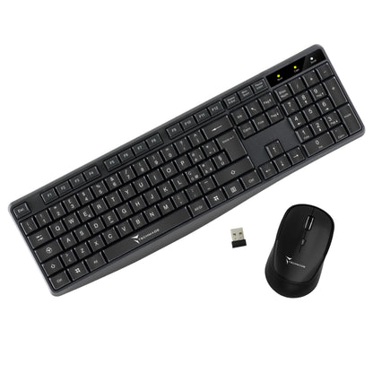 Techmade Combo Set Tastiera + Mouse Wireless Keyboard Layout Italia Pc/Portatile