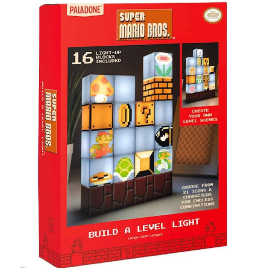 Paladone Lampada Super Mario Bros Build A Level Light Question Block Nintendo