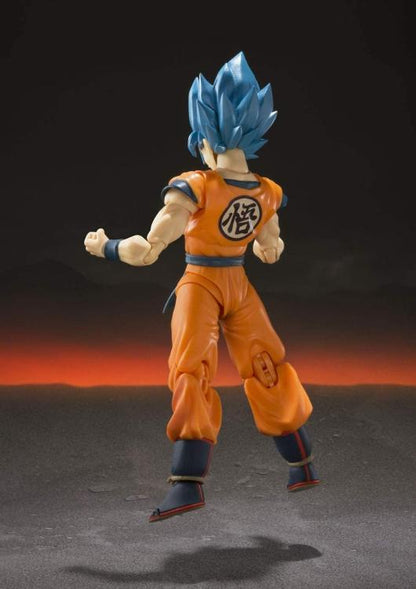 BANDAI SH FIGUARTS : DRAGON BALL SUPER BROLY (SON GOKU) SS GOD SUPER SAIYAN 15CM