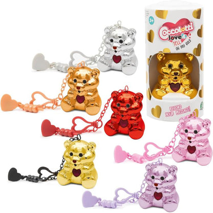 Giochi Preziosi - Coccolotti Love & Tell Oh My Gold - Peluche Orsetto Colorato