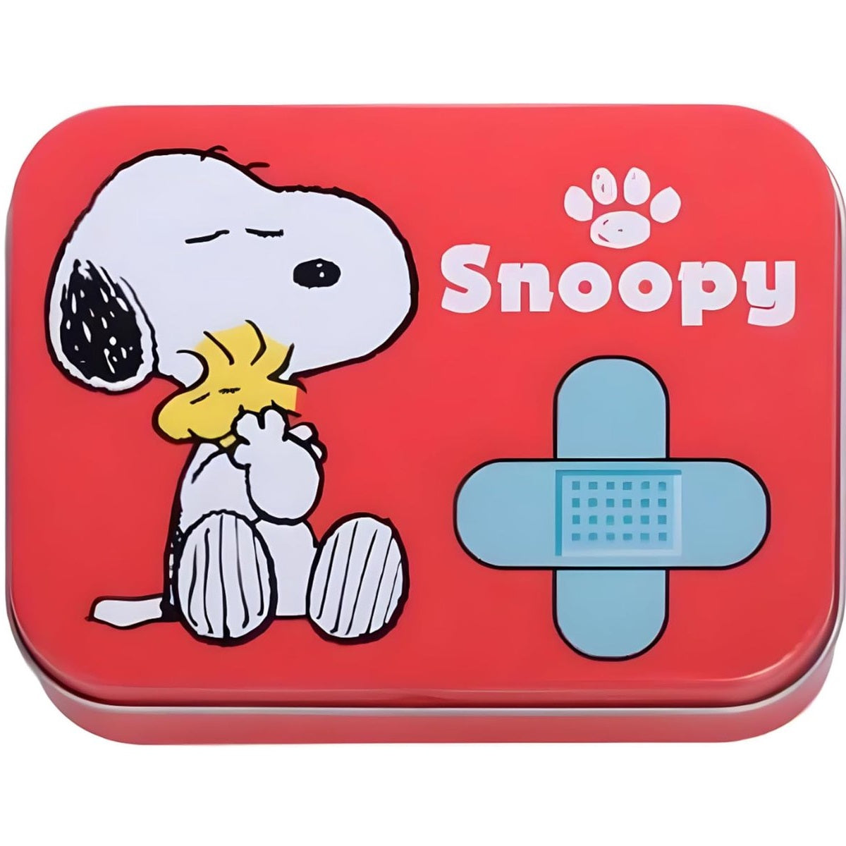 Snoopy Box Metallo 24 Medicazioni Adesive Cerotti Sterili Ragazzi Bambini