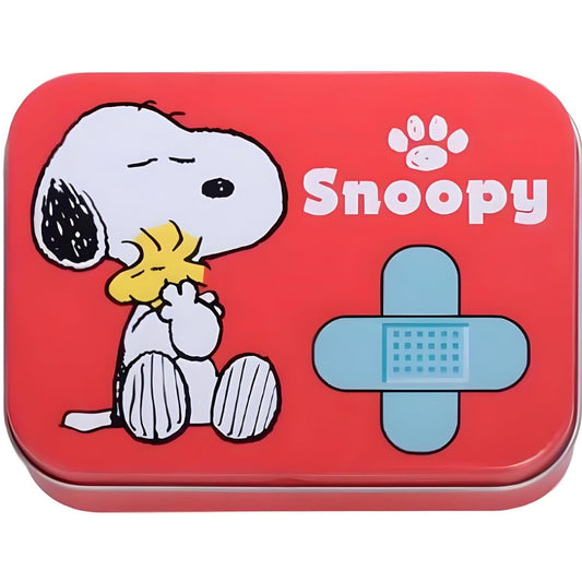 Snoopy Box Metallo 24 Medicazioni Adesive Cerotti Sterili Ragazzi Bambini