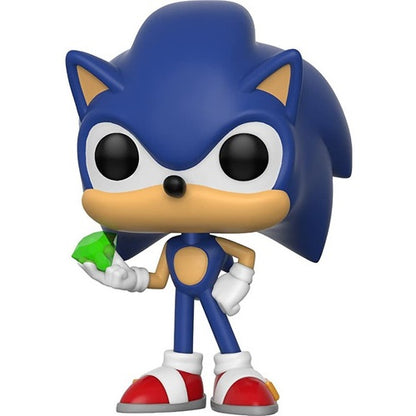 Funko Pop ! Games Sonic The Hedgehog - (284) Sonic With Emerald Vinyl Figure