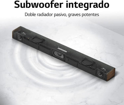 Lg Soundbar Sp2 2.1 Subwoofer Integrato 100W Hdmi Bluetooth Dolby Digital Legno