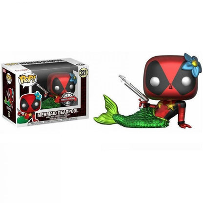 Funko Pop ! Mermaid Deadpool (321) Special Edition Con T-Shirt M Vinyl Figure