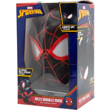 Marvel Lampada Muro Spiderman Miles Morales 3D Deco Light Applique Led + Sticker