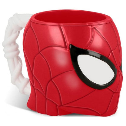 Tazza Per Bambini Spiderman Personaggio 3D 210 Ml Marvel Supereroi Uomo Ragno
