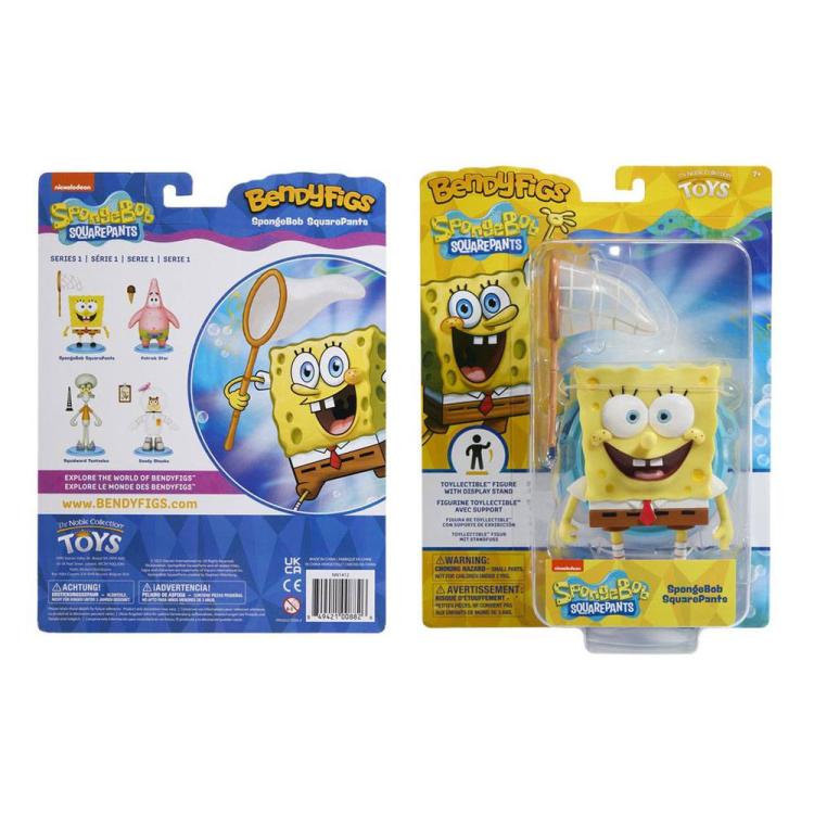 BENDYFIGS - SPONGEBOB SQUAREPANTS SERIE 1 ACTION FIGURE 16CM NOBLE COLLECTION