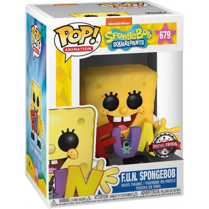 Funko Pop ! Nicklelodeon Spongebob F.U.N Spongebob (679) Special Edition Spugna
