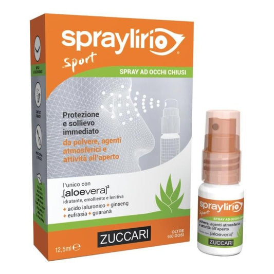 Zuccari Spraylirio Sport Aloe Spray Occhi Sensibili Sollievo Protezione Polvere