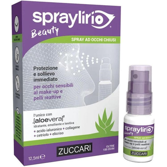 Zuccari Spraylirio Beauty Spray Occhi Aloe Sensibili Make-Up Protezione Sollievo