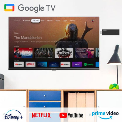 Strong Google Tv Andorid Stick Hdmi 4K Uhd Wifi Netflix Prime Telecomando 2In1