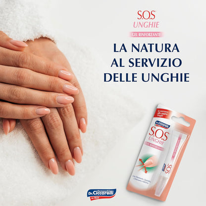 S.O.S Dr Ciccarelli Gel Rinforzante Unghie 10ml Made Italy Dermatologico