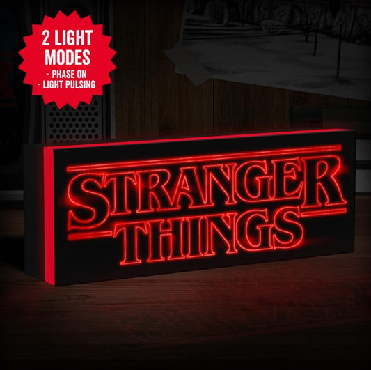 Paladone Lampada Ufficiale Stranger Things Logo Light Pulsing 30Cm Wide Led