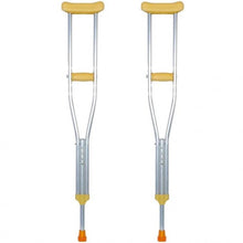 COPPIA STAMPELLE ASCELLARI REGOLABILI LEGA ALLUMINIO FISIOTERAPIA SUPPORTO GAMBE
