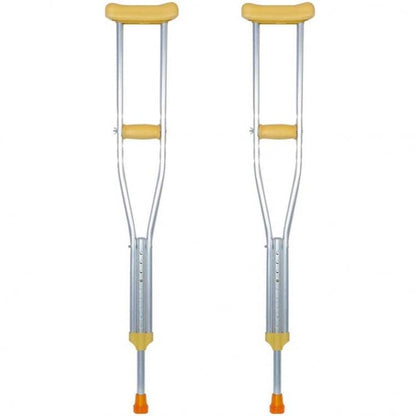 COPPIA STAMPELLE ASCELLARI REGOLABILI LEGA ALLUMINIO FISIOTERAPIA SUPPORTO GAMBE