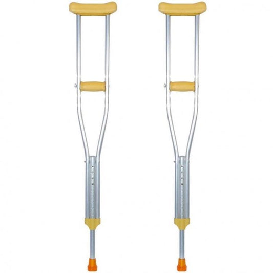COPPIA STAMPELLE ASCELLARI REGOLABILI LEGA ALLUMINIO FISIOTERAPIA SUPPORTO GAMBE