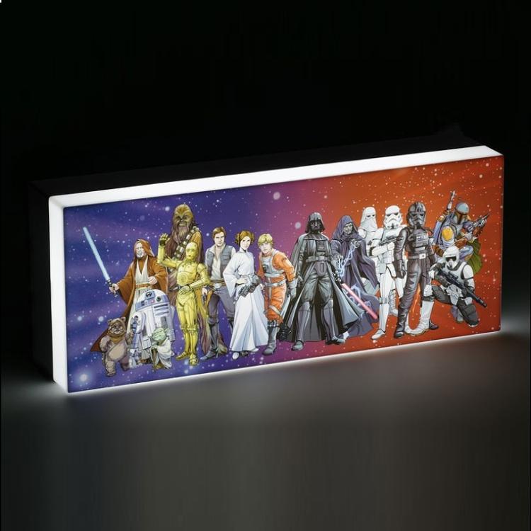 Paladone Lampada Ufficiale Star Wars Personaggi Light Pulsing 30Cm Wide Led