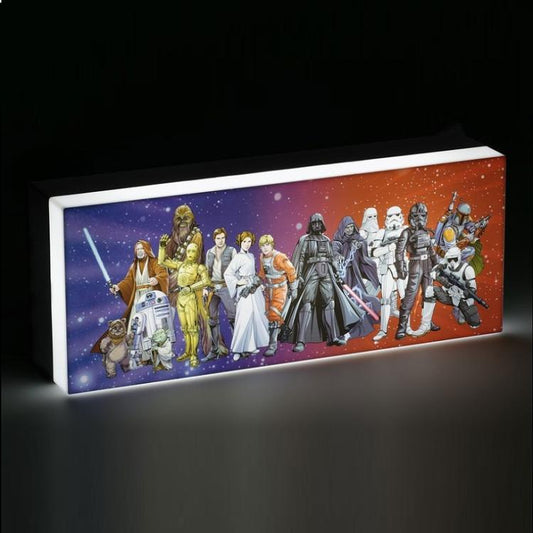 Paladone Lampada Ufficiale Star Wars Personaggi Light Pulsing 30Cm Wide Led