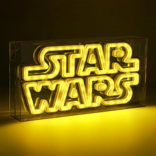 Paladone Lampada Da Tavolo/Muro Star Wars Logo Led Neon Light 30Cm 3D Ufficiale
