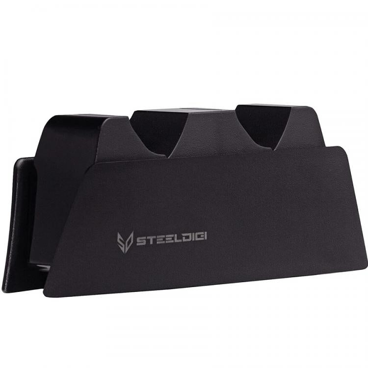 Steeldigi Base Ricarica Dualsense Doppio Stand Charge Black Controller Nero Ps5