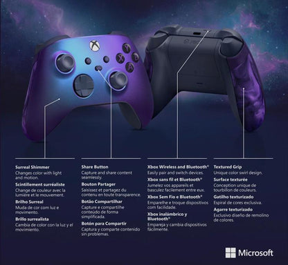 CONTROLLER MICROSOFT XBOX SERIE X/S WIRELESS STELLAR SHIFT JOYPAD ONE PC NUOVO