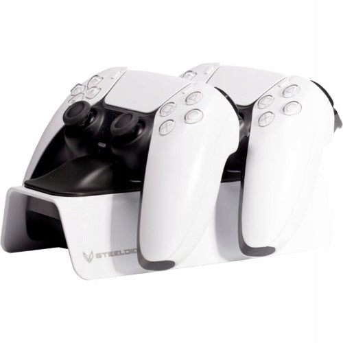 Steeldigi Base Ricarica Dualsense Doppio Stand Controller White Bianco Ps5 Dc02W