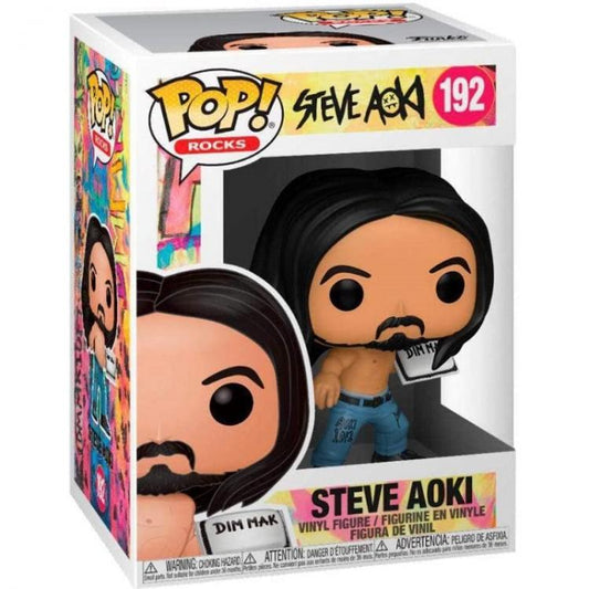 Funko Pop ! Rocks Steve Aoki - Steve Aoki (192) With Cake Music Vinyl Figure