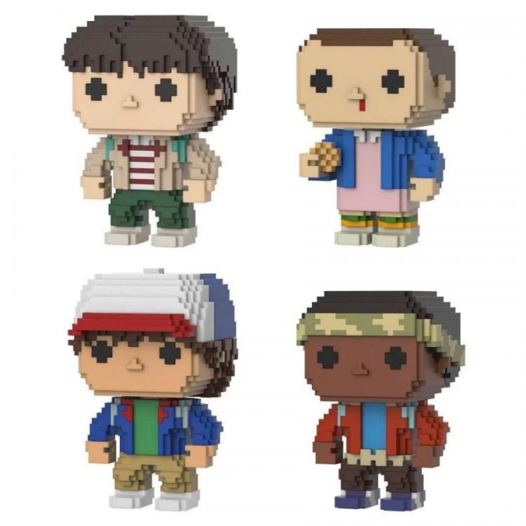 Funko Pop 8 - Bits Stranger Things Eleven With Eggos Lucas Dustin Mike 4 Pack Se