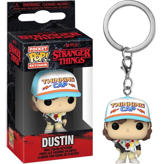 Funko Pop! Pocket Keychain - Netflix: Stranger Thing (Dustin) Serie Portachiavi