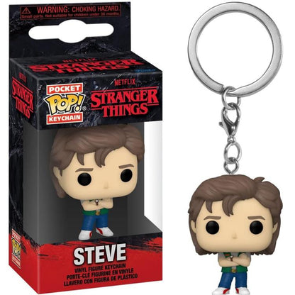 Funko Pop! Pocket Keychain - Netflix: Stranger Thing (Steve) Serie Portachiavi