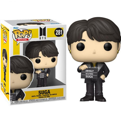 Funko Pop ! Rocks Bts Series 3 - Suga (281) Vinyl Figure Boy Band Da Collezione
