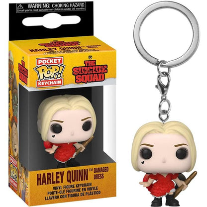 Funko Pop! Pocket Keychain - Dc: The Suicide Squad (Harley Quinn Damaged Dress)