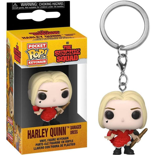 Funko Pop! Pocket Keychain - Dc: The Suicide Squad (Harley Quinn Damaged Dress)