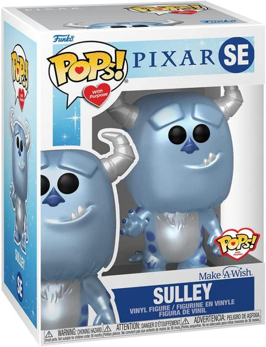 Funko Pops ! With Purpose Disney Pixar Sulley Se Make A Wish 2022 Metallic Vinyl