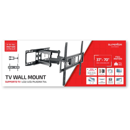 Superior Staffa Tv Smart 37"-80" Pollici Supporto A Parete Full Motion Slim 40Kg