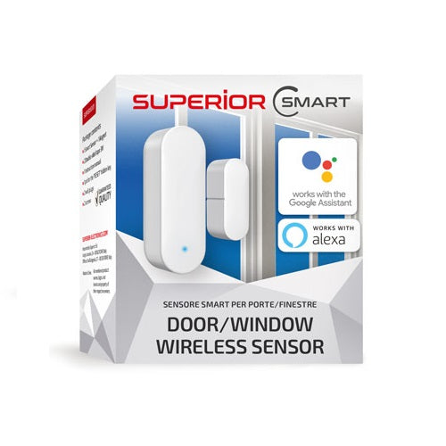 Superior Sensore Smart Per Porte E Finestre Bianco Alexa Google Smartlife Porte