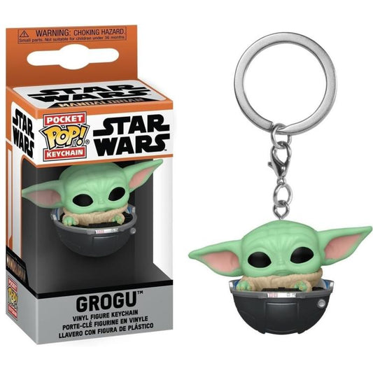 Funko Pop ! Keychain Pocket Star Wars The Mandolarian (Grogu) Portachiavi