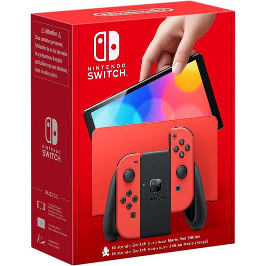 Nintendo Switch Oled Red Rossa Mario Special Edition Console Ita 2 Anni Garanzia