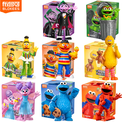 Blokees Muppets - Precool Series - 123 Sesame Street Vol 1 (Box Intero) - Model Kit - 8 Action Figure a Sorpresa 74840
