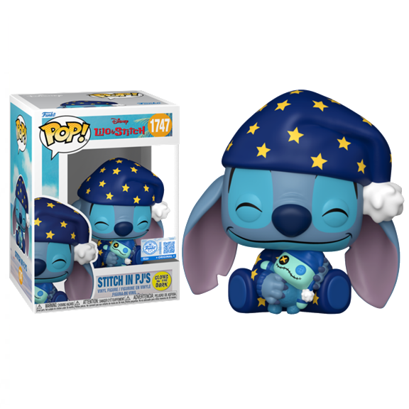 Funko Pop ! Disney Lilo & Stitch - (1747) Stitch PJ'S Glow Special 9Cm