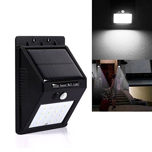2x Faro Lampada Solare Da Esterno Giardino Faretto Fotovoltaico Sensore 4 LED