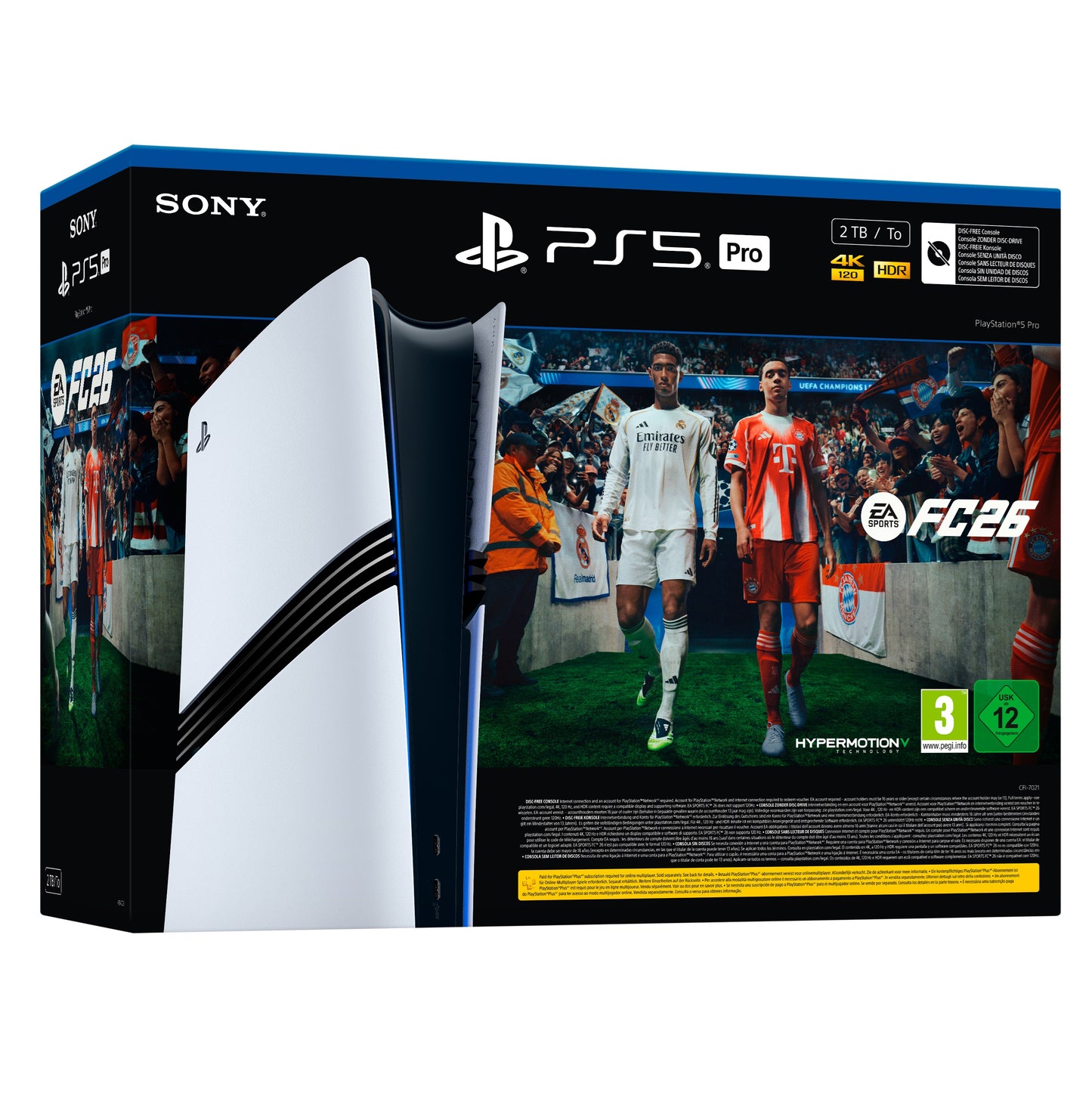 Sony Playstation 5 Pro + FC 26 2Tb White Console Ps5 Pro Nuova Bundle Italia