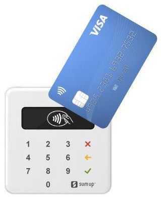 Sumup Air Lettore Carte Di Credito Bt Nfc POS Mobile Contactless Visa / Maestro